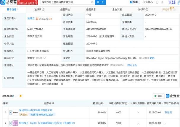 啟云星辰科技正式成立 聚焦人工智能理論與算法軟件開發(fā)的底層創(chuàng)新